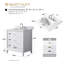 Meuble-lavabo autoportant à simple cuve 30 po avec plateau en marbre Caldwell-107663173-107663169-107663148