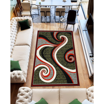 Ciceri Modern Abstract Contemporary 5X7 Rug For Living Room Bedroom