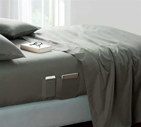 Microfiber Sheet Set, Twin, Pewter
