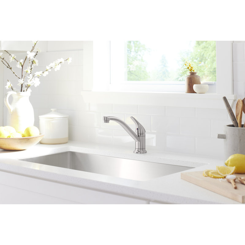 Single Handle Kitchen Faucet, Vibrant Stainless