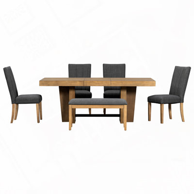 Ensemble de table de salle à manger 6 personnes Farmhouse
