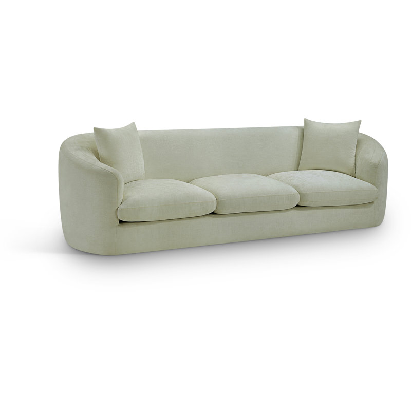 Canapé Penelope Millionder Chenille, Tissu chenille menthe