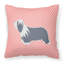 Coussin décoratif intérieur/extérieur carré barbu collie-22326083-22326087