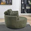 Fauteuil demi-tonneau pivotant avec repose-pieds Modern