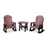 Ensemble de chaises berçantes 3 pièces avec table d'appoint Heritage Adirondack Heritage