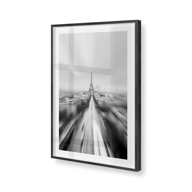 Flou parisien, Cadre photo simple en zinc vieilli, H 12,25 po x l 15,25 po