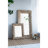 Full Length Rectangle Floor Mirror With Distressed Wood Frame