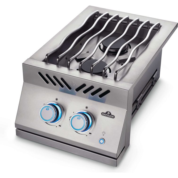 Built-in 700 Series 12" Inline Dual Range Burner, Stainless Steel