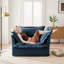 Fauteuil rembourré avec housse avec repose-pieds-1736839788