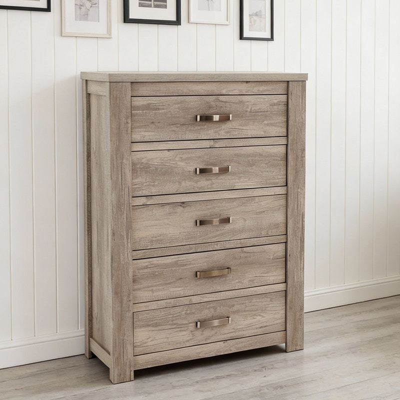 Commode de rangement à 5 tiroirs - Commode pratique