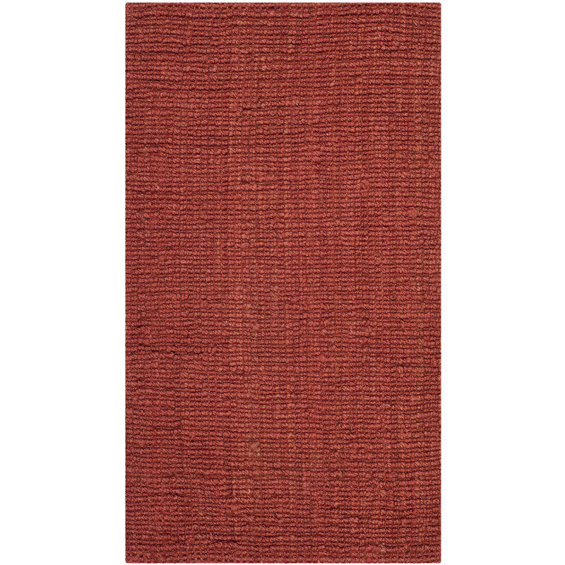 Alda Natural Fiber Hand Woven Jute Solid Color Rug, Rectangle 2'6" x 4'
