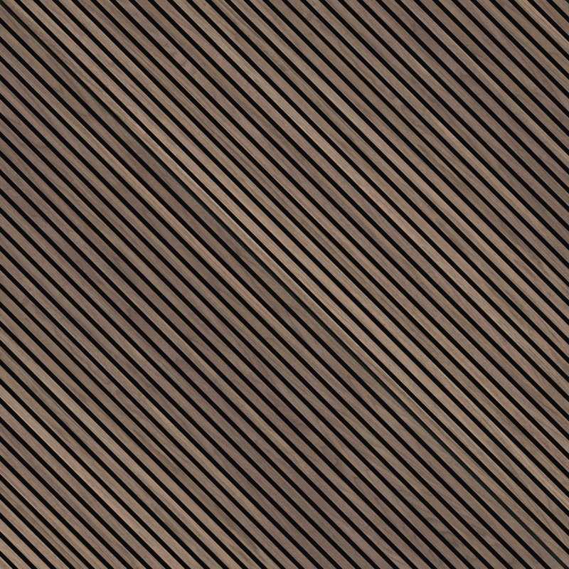 SereniSlats Saddle 94.5 in. x 9.5 in. 3D Fluted Wood Slat Acoustic Sound Absorbing Wall Paneling , Saddle