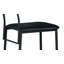 Chaise à finition noire
