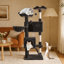 64-Inch Cat Tree With Multiple Condos And Scratching Posts-1363048878