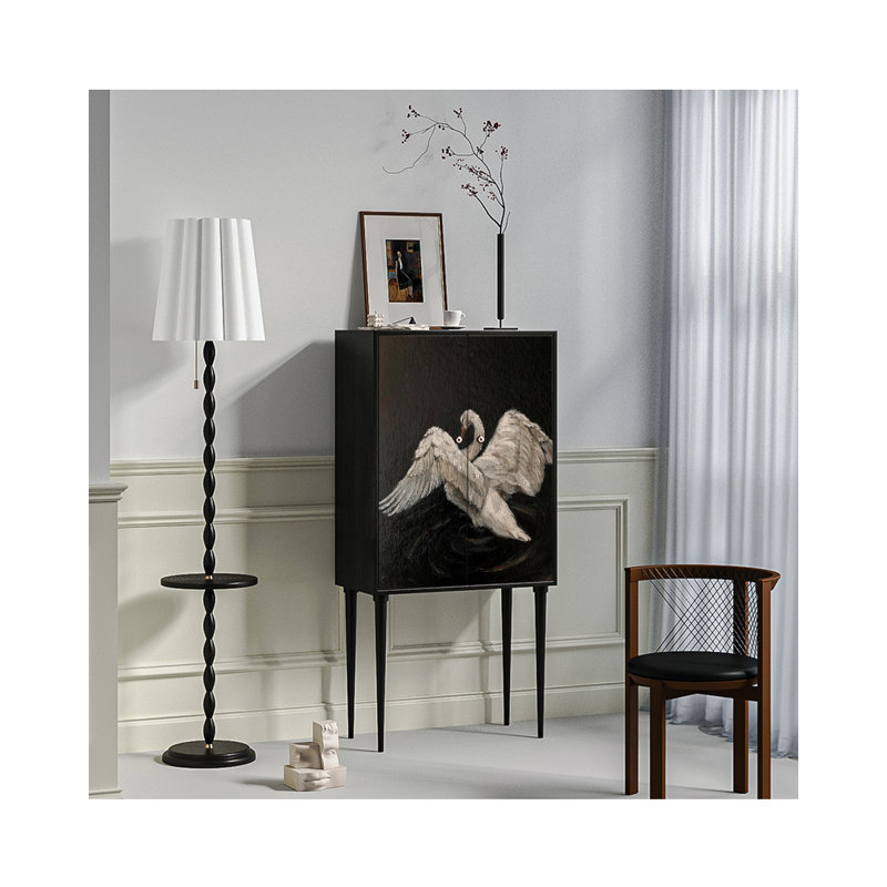 Bibliothèque française de style minimaliste classique, Noir