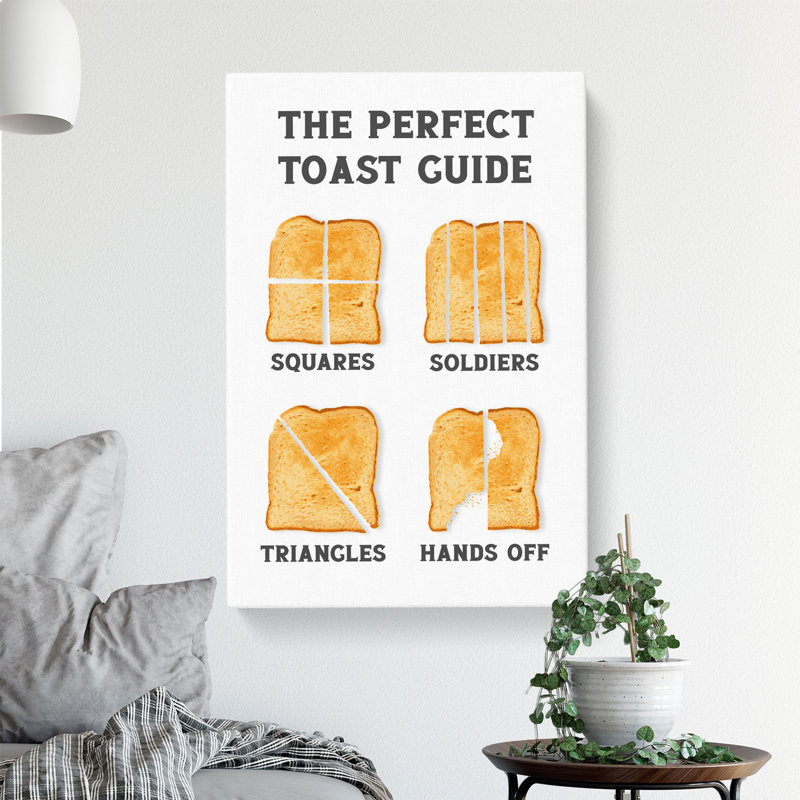 The Perfect Toast Guide - Wrapped Canvas, 91cm H x 60cm W x 3cm D