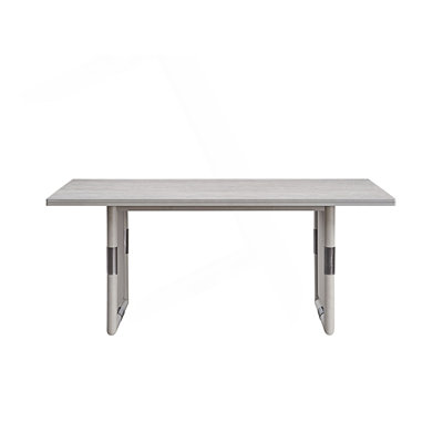 Dining Table With Spacious Rectangular Design