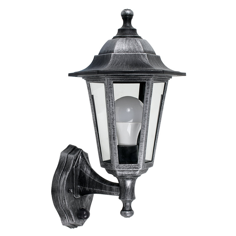 Fulk Silver 34cm H Outdoor Wall Lantern