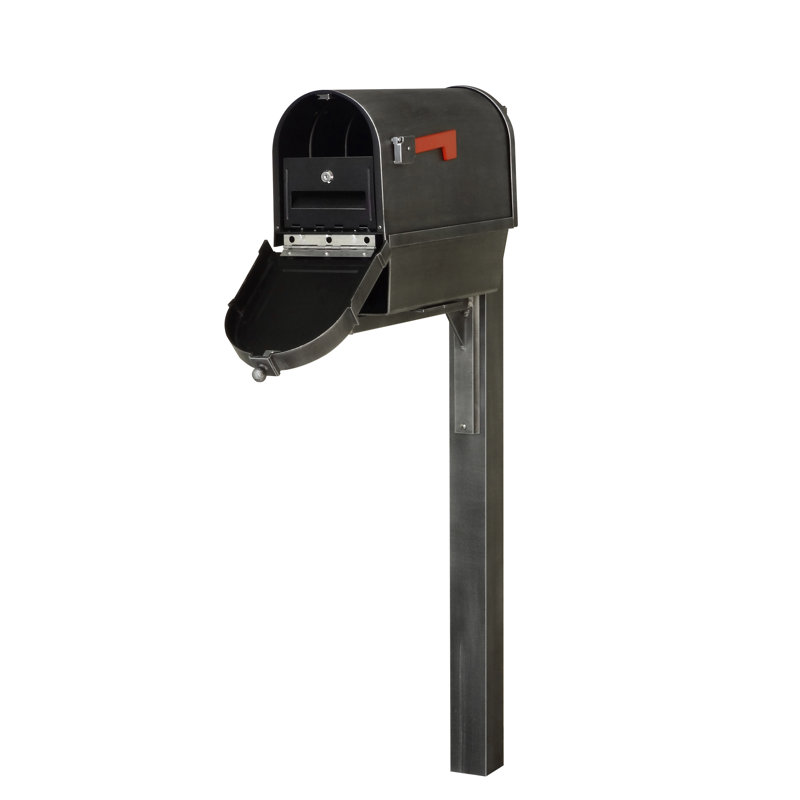Boîte aux lettres avec poteau verrouillable Berkshire, Gris