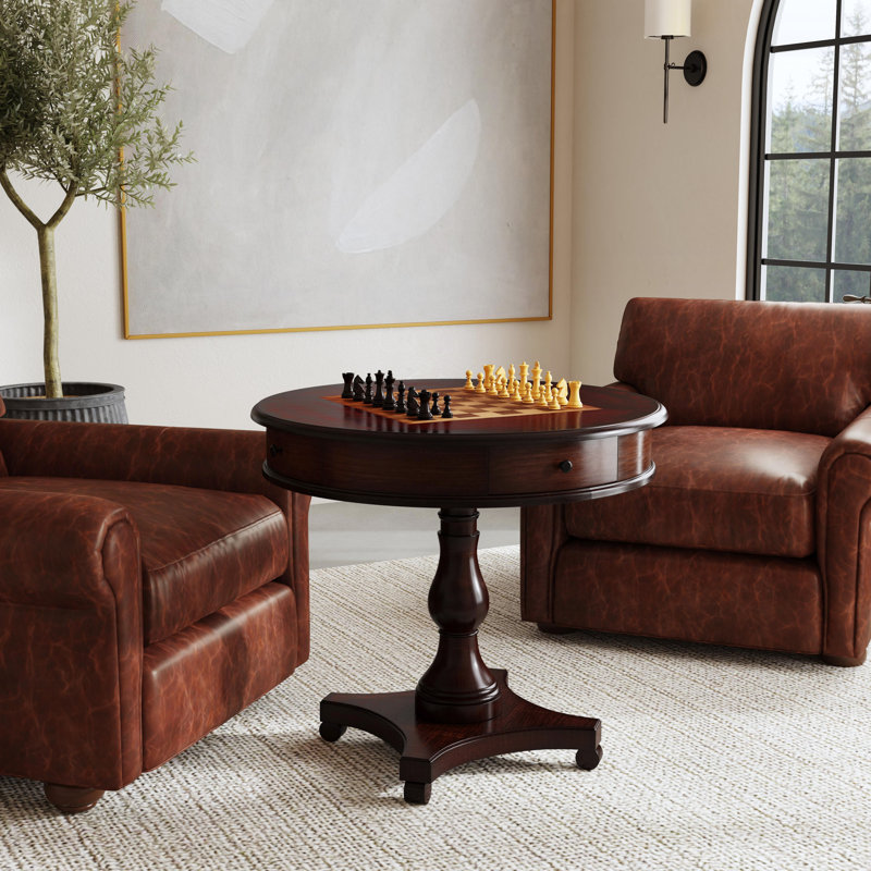 Aribelle Lark Manor™ 34'' L Game Table, Dark Brown
