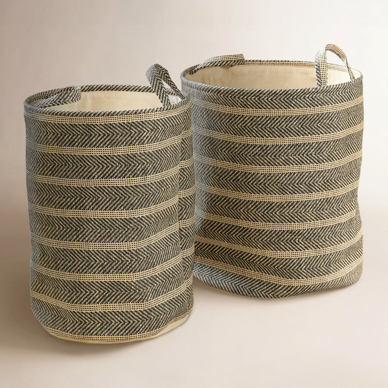 Ensemble de 2 paniers en tissu Jumelle