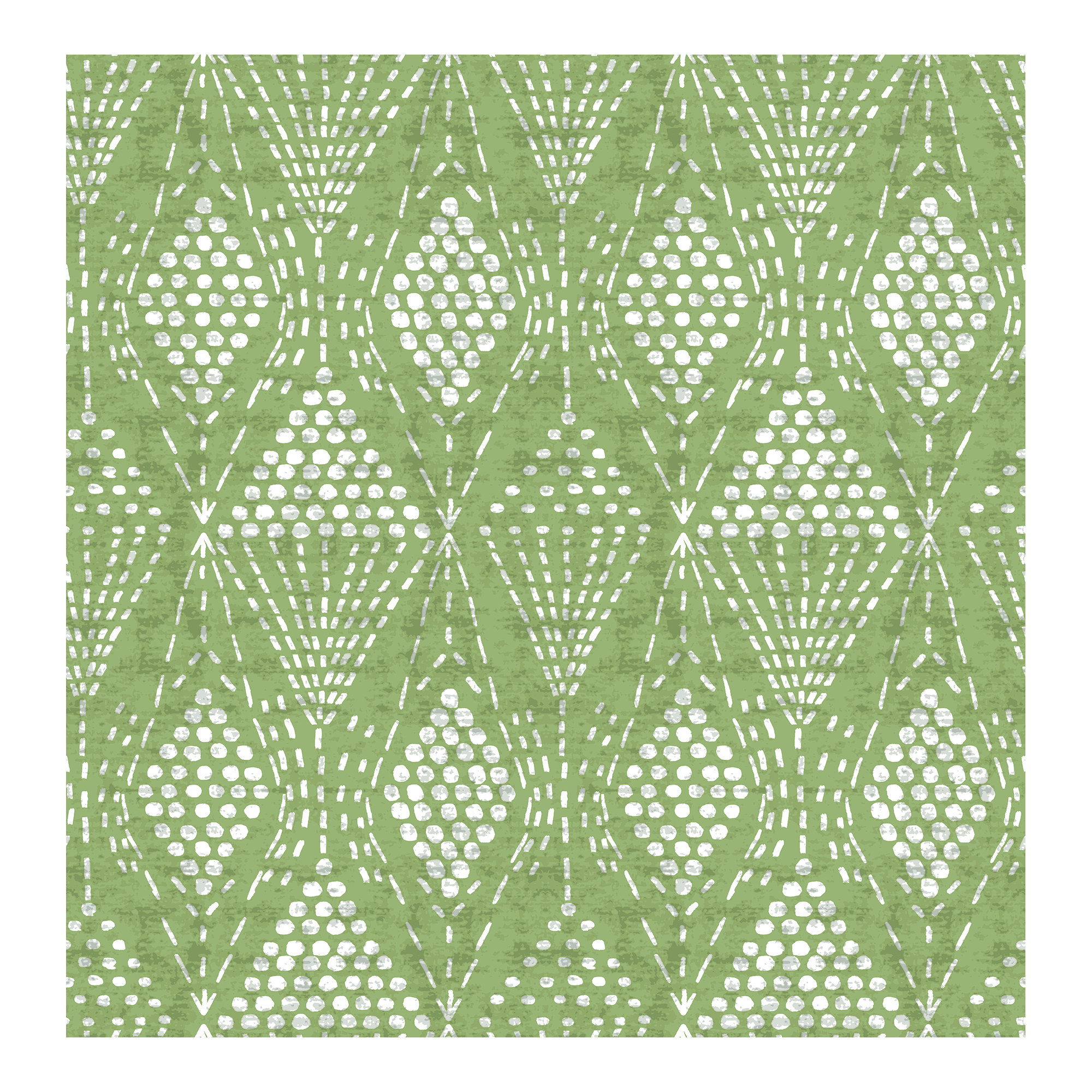 Aveta Geometric Wallpaper, Green