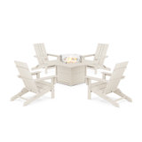 POLYWOOD by AllModern Foldable Outdoor Adirondack Chair With Table