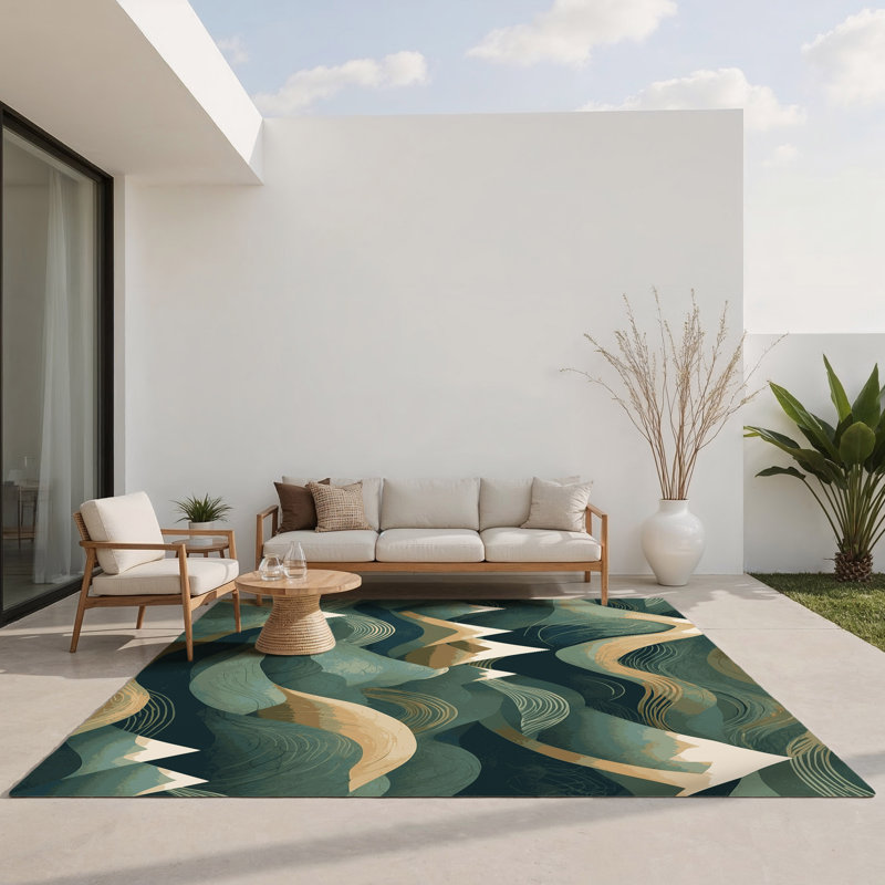 Twilight Prime Canopy Indoor And Outdoor Area Rug, Rectangle 1'6" x 2'6"