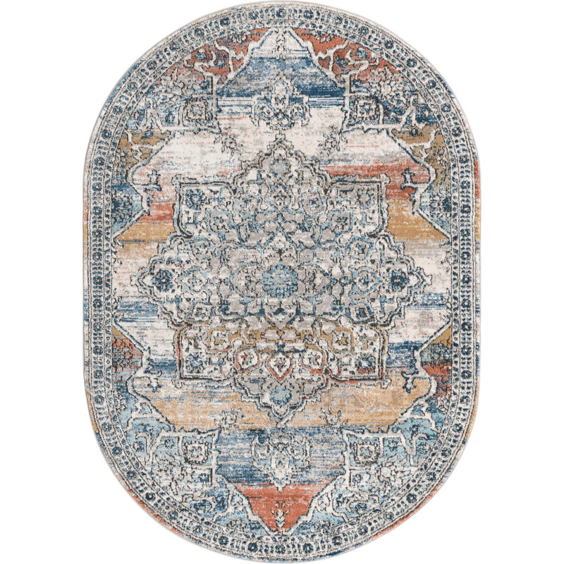 Weingartner Indoor Rug, Oval 5'3" x 8'