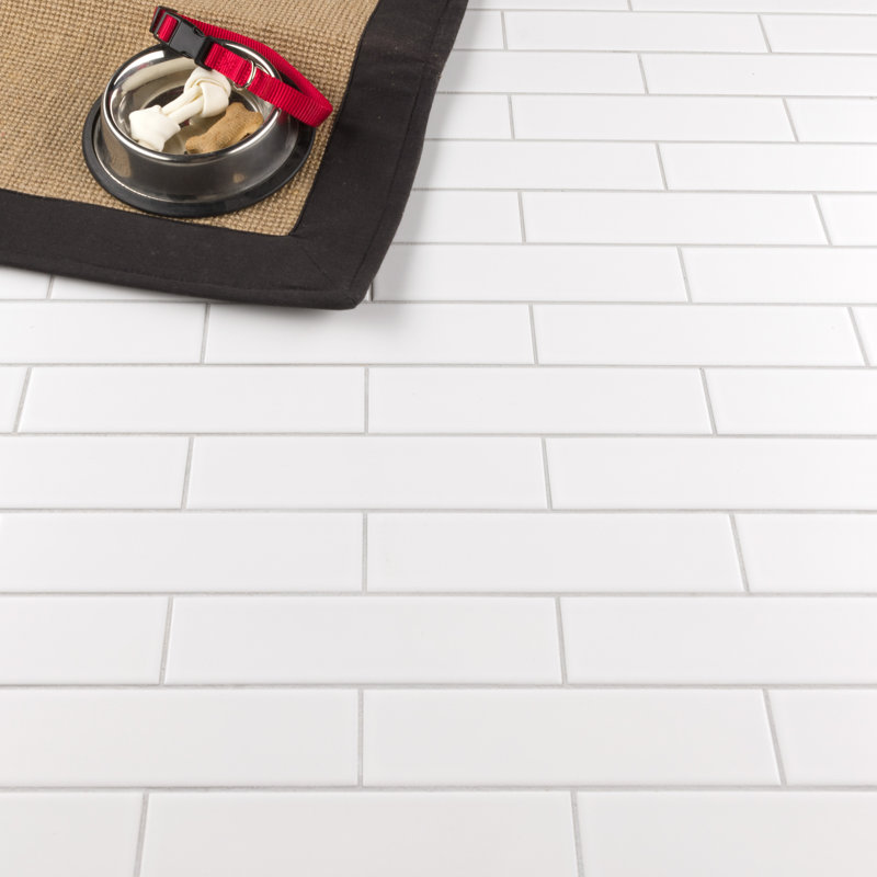 Metro Soho Ceramic Subway Tile, Matte White