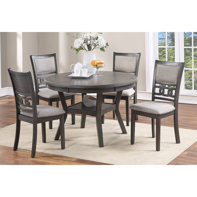 Ensemble de 2 chaises d'appoint pour salle à manger à finition grise