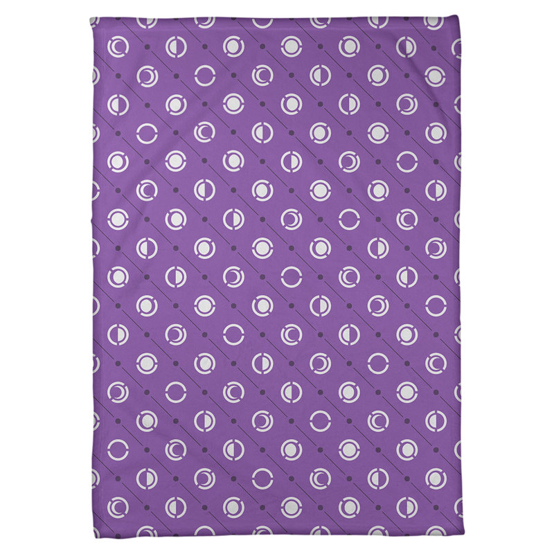 Noira Gothard Sewn Throw Blanket, 50" W x 60" L, Purple/Black