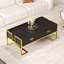 Table basse moderne 47,3 "avec 4 tiroirs et base dorée-811879372