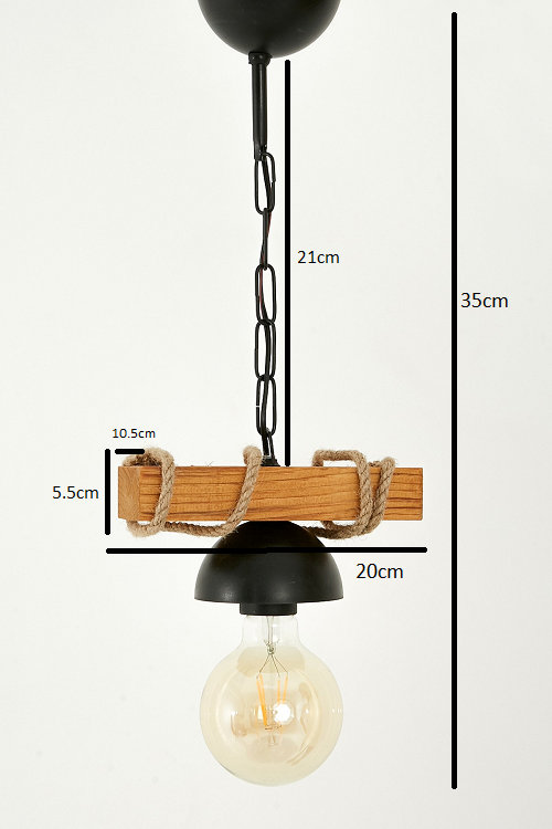 Emrick - Light Walnut Pendant
