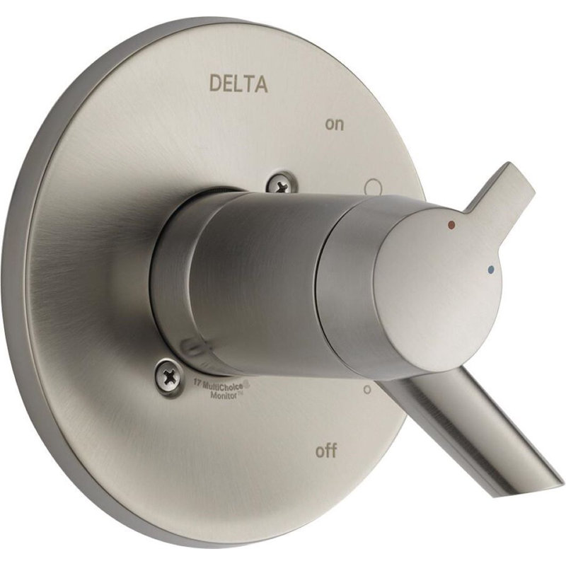 Garniture de valve thermostatique Compel seulement, Acier inoxydable Brilliance