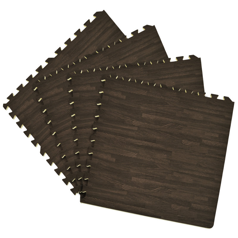 Carreau en mousse L 24 po x l 24 po x 0,39 po, Gris anthracite