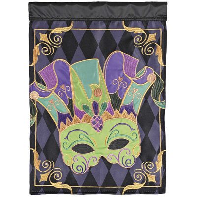 Drapeau de jardin double en polyester H 18 po x l 13 po