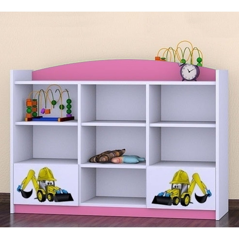 Brianna 92cm H X 129cm W Transportation Kids Cube, Pink