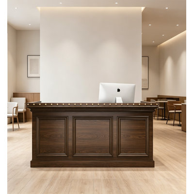 Bureau de réception en bois massif Traditional
