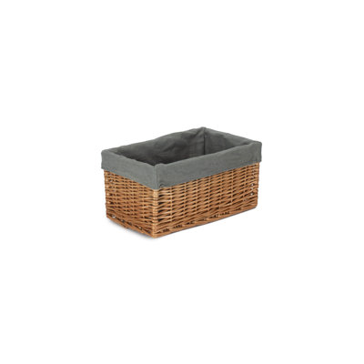 Wicker Lined Storage Basket