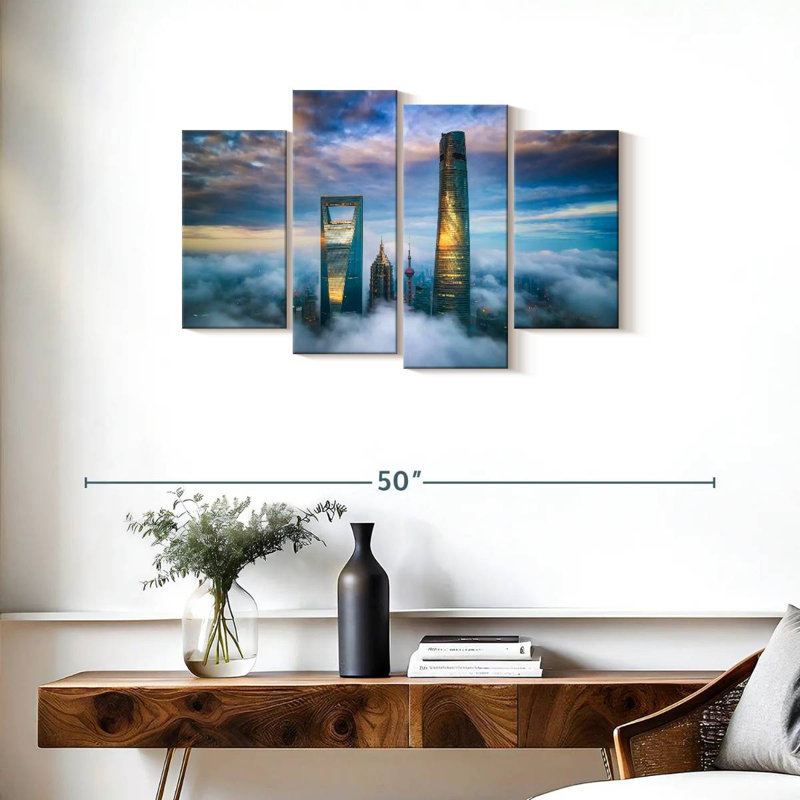 Lujiazui Skyscrapers, 22" H x 36" W