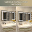 Tankersley Recessed or Surface Mount Frameless 3 Door Medicine Cabinet with 6 Adjustable Shelves and Lighting-1587928936-1587928942