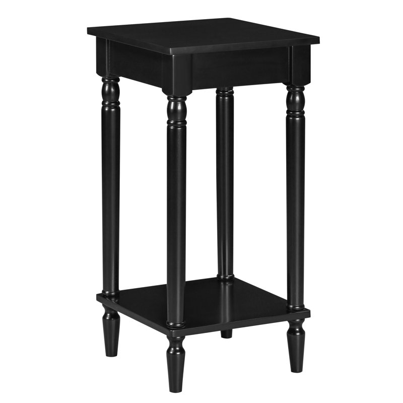 Mayall 28" End Table with Shelf, Black