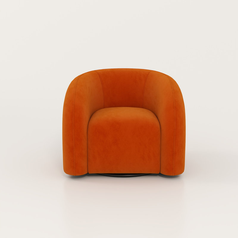 Bricyn Swivel Barrel Chair, Orange