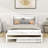 Full Size Platform Bed with Adjustable Trundle-1265971821