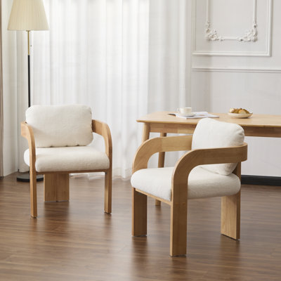 Fauteuil avec cadre en bois massif