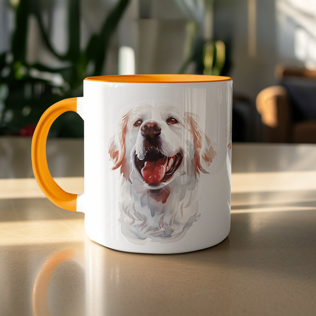 Set of 4 – Artistic Watercolor Chihuahua Dog Faces 11oz Coffee Mug