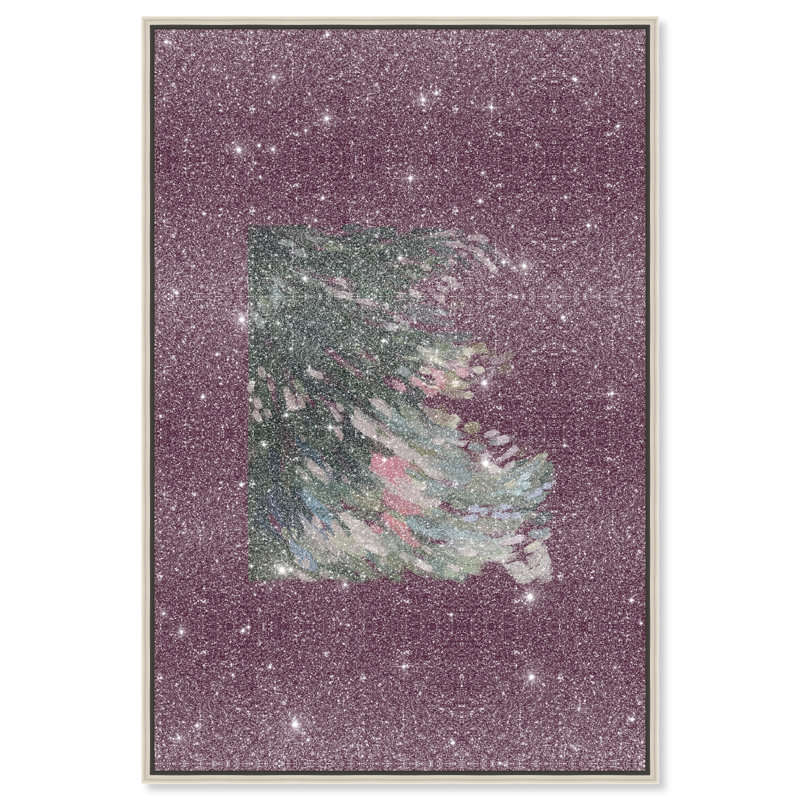 Falling Delicately Print by Oliver Gal, 25"H x 37"W, Silver Floater Frame