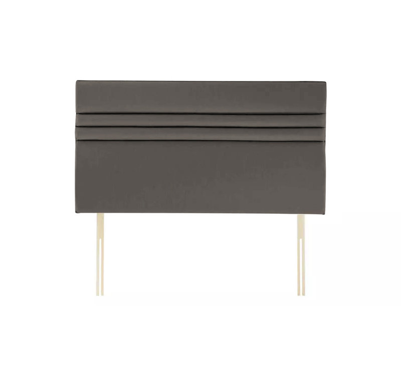 Upholstered Headboard, Small Single (2'6), Grey