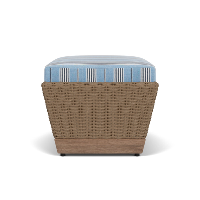 Charisma Rectangle Outdoor Ottoman Patio Ottoman, Hansen Sky